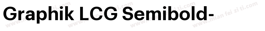 Graphik LCG Semibold字体转换
